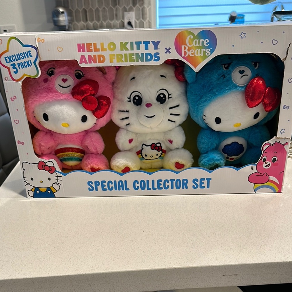 Hello Kitty Stuffed Animals - Care Bear Special Collectors Set